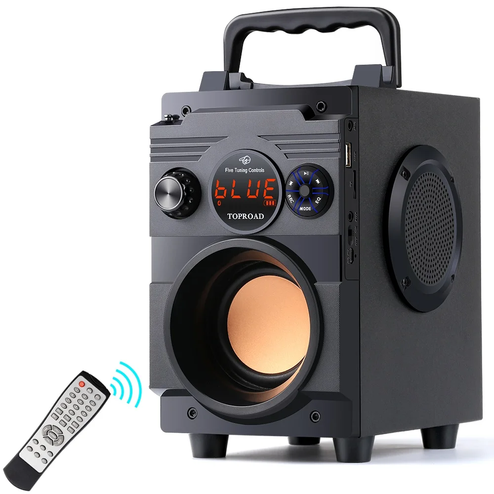 

New Bluetooth Speaker 20W Portable Wireless Stereo Subwoofer Bass Big Speakers Column Support FM Radio AUX Remote Control