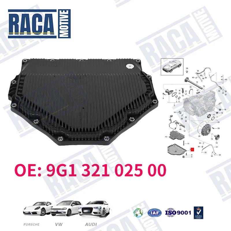 For Porsche 911 991 992 997 718 982 Cayman Boxster 982 987 Transmission Oil Pan 9G132102500 9G132102501 9G132112500 9P1321359