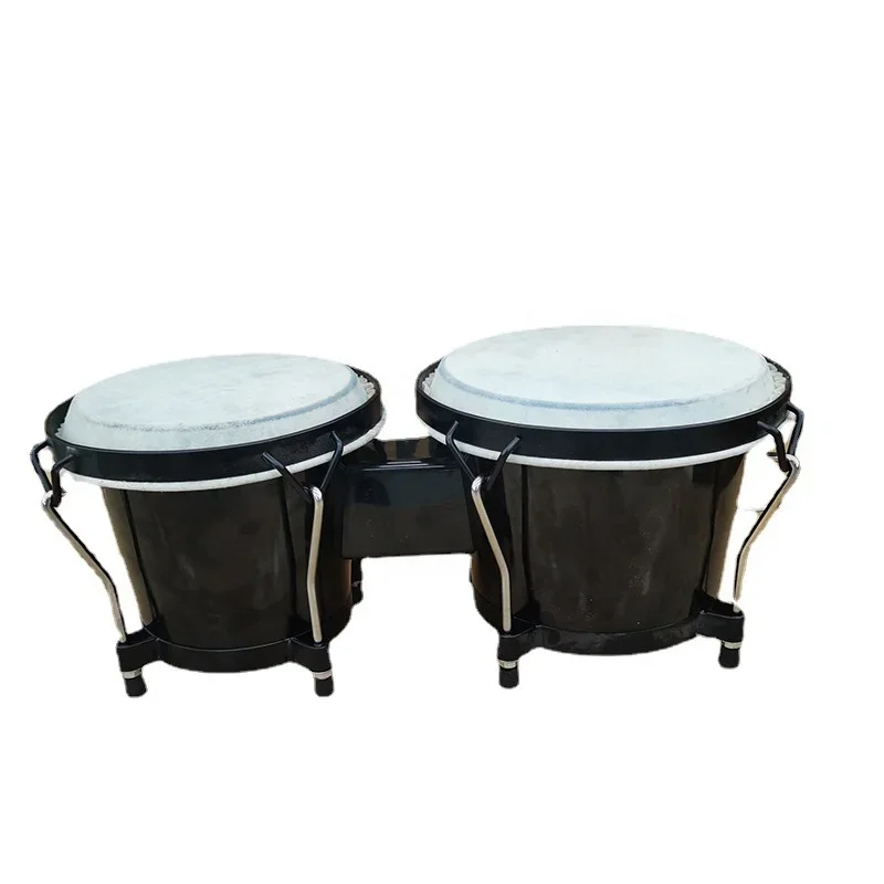 Factory direct sales percussion instruments 6/7 inch wide ring one-piece plastic chic bongo drum