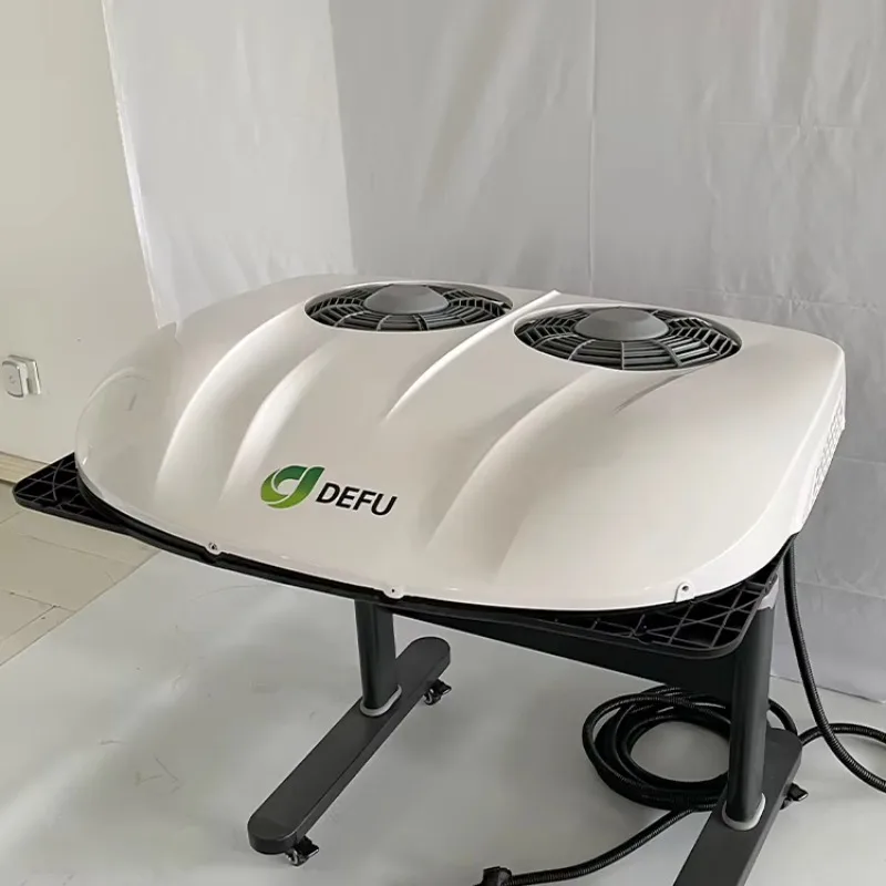 All In One Rooftop Vehicle Battery Electric Automatic 12v Air Conditioner For Car Truck