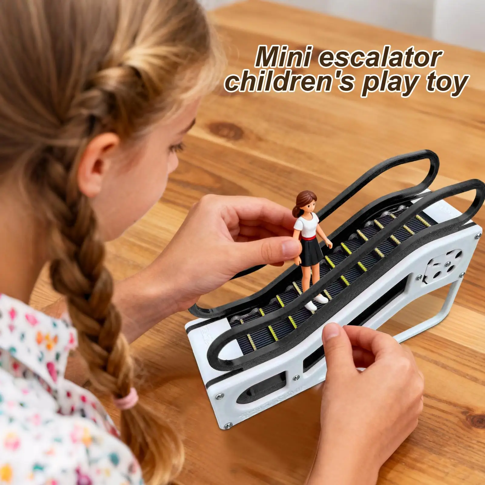 

3D printing toy technology model ornament mini escalator model puzzle enlightenment structure desktop decorative toy