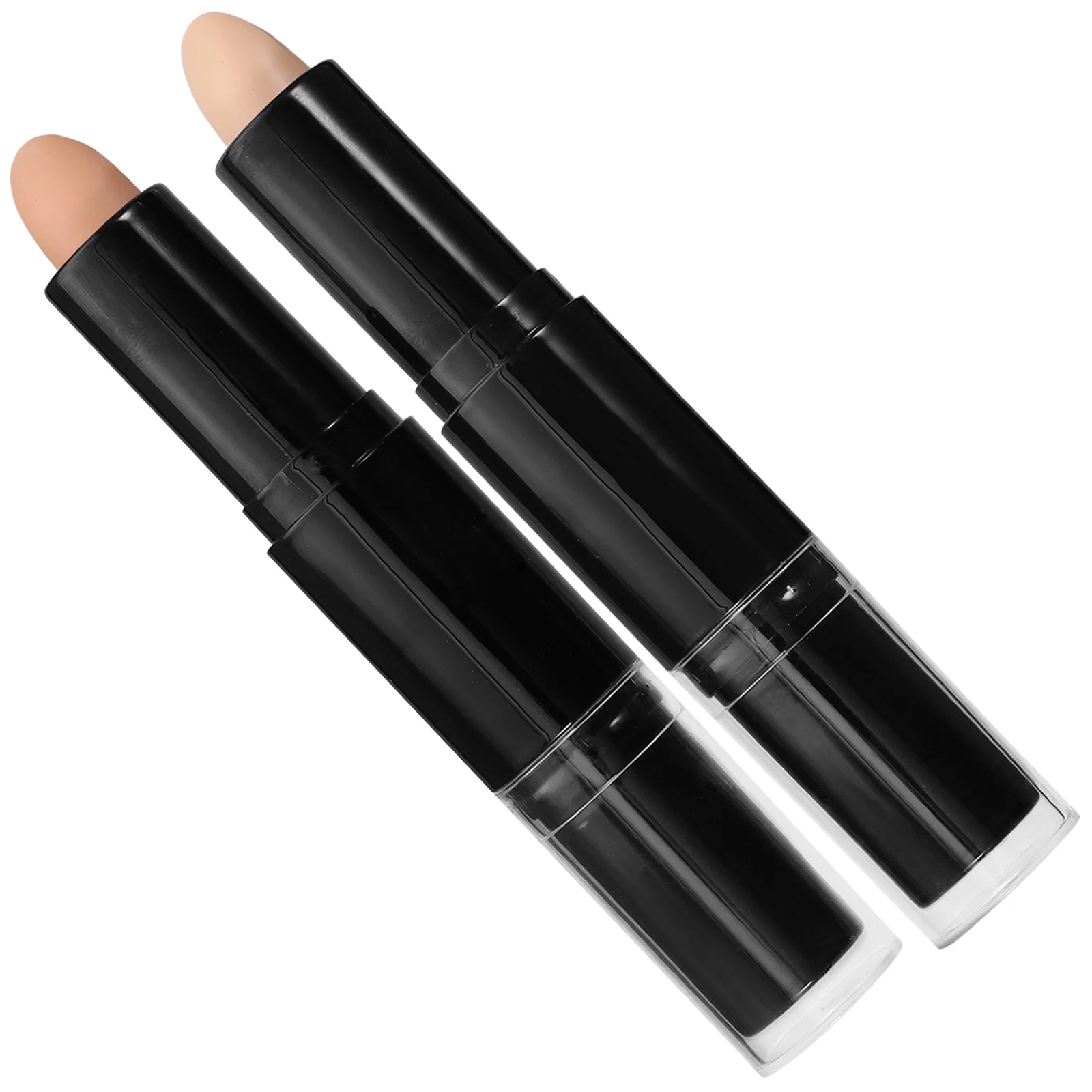 2 Pcs High-gloss Concealer Stick Face Contour Highlight Highlighter Make up Miss