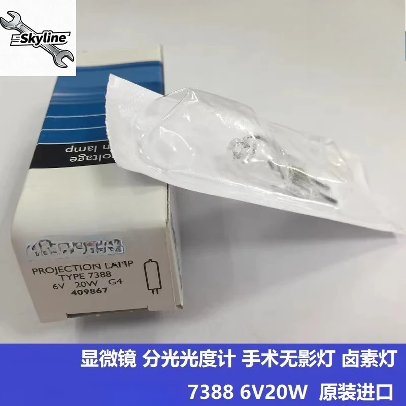 Lámpara Halógena de Tungsteno 6V20W 7388 Compatible con Microscopios CX21 CX22 CH20