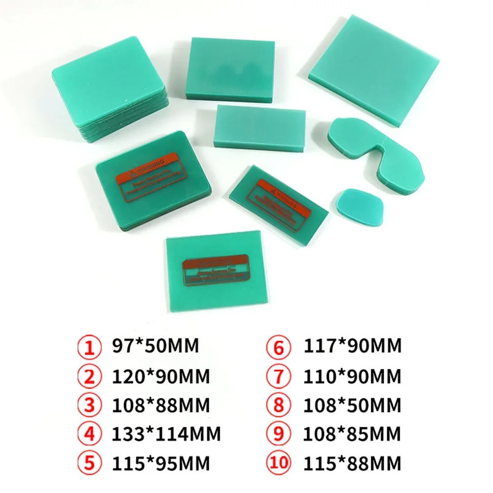 5Pcs/Set PC Protective Film Head-mounted Welding Helmet Anti-Spatter Lens 0.7-2mm Thickness Welding Helmet Protective Film