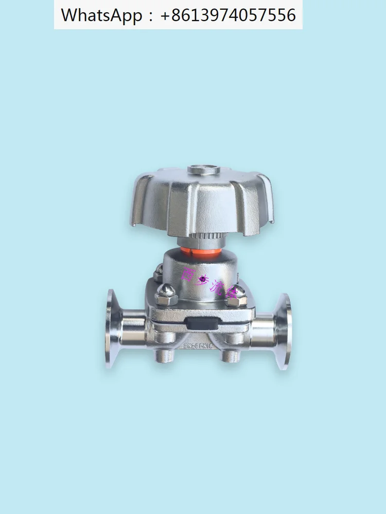 

Quick Release Diaphragm Valve Pharmaceutical Grade Chuck Clamp 316 Stainless Steel Handwheel Manual Diaphragm Valve