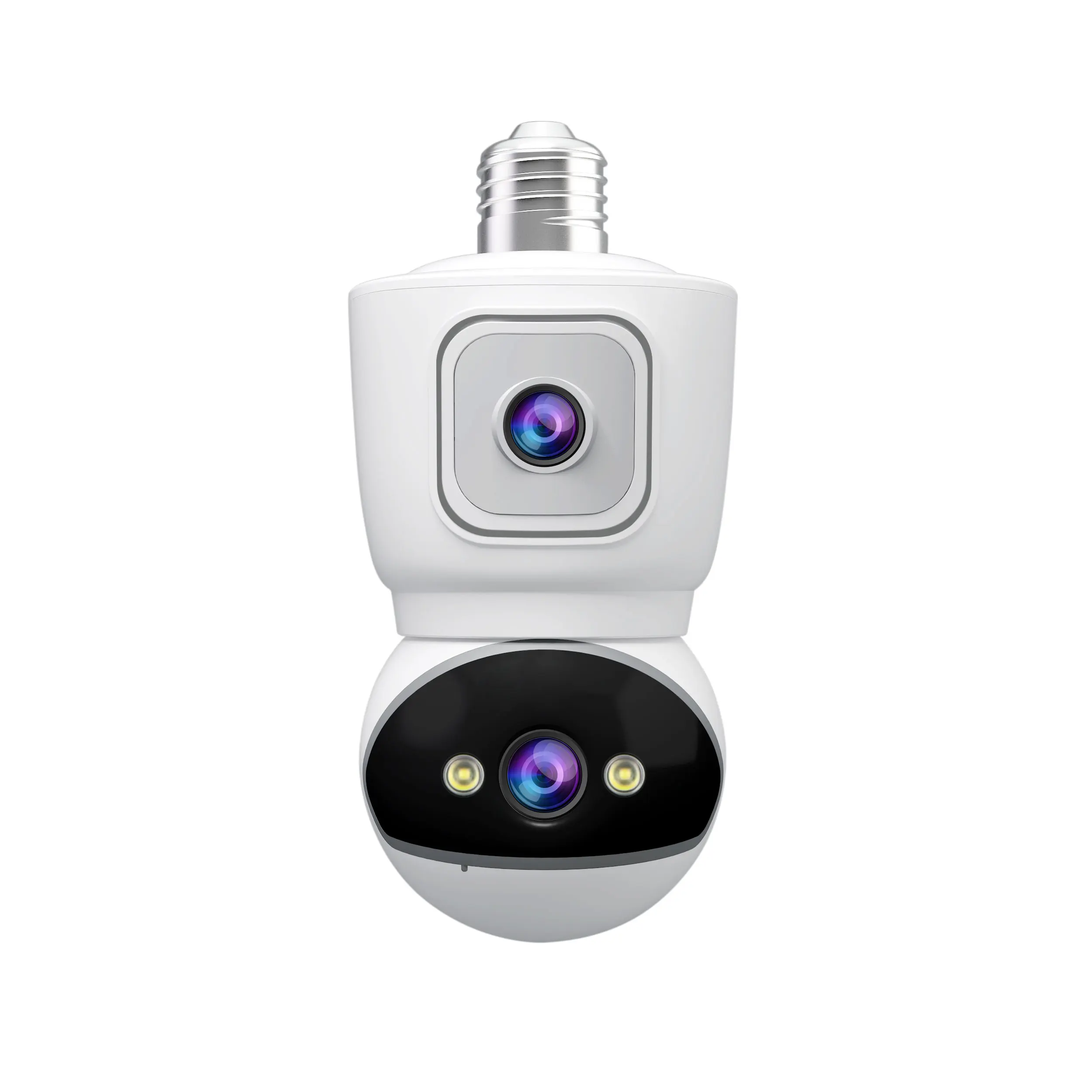 Srihome SH067 4MP UHD E27 Dual Lens Full Color Wireless PTZ IP Camera AI Humanoid Detection Home Security CCTV Baby Monitor