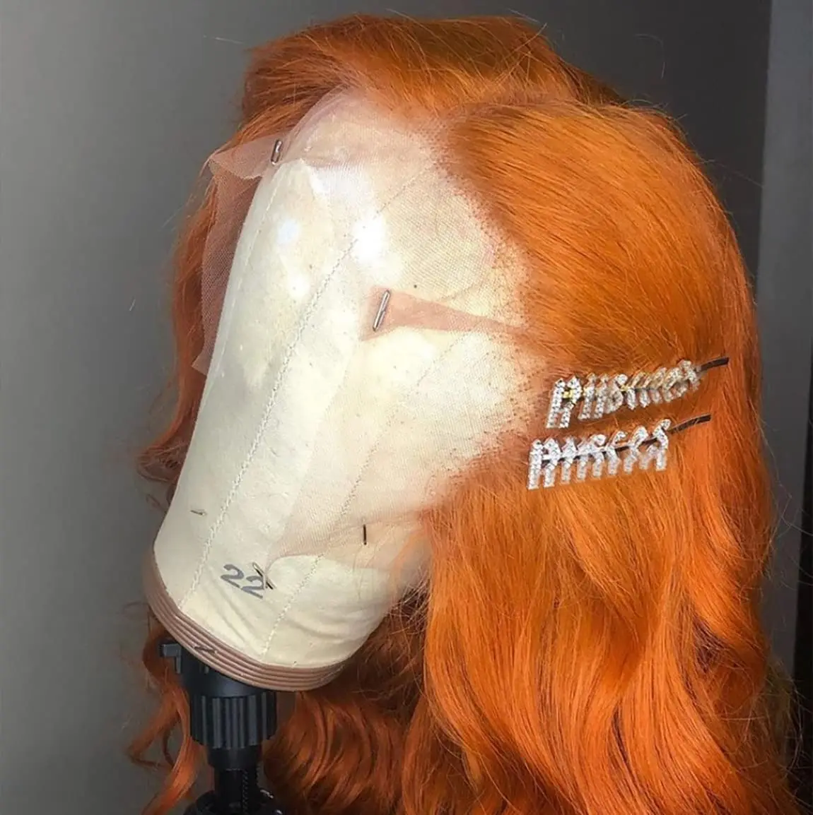 

250 Density Orange Ginger 13x6 Hd Lace Frontal Wig Transparent Colored Human Hair Wigs Brazilian 13x4 Body Wave Lace Front Wig