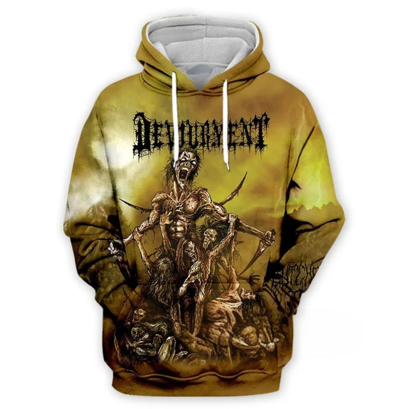 Devourment Band Hoodies for Men and Women 3D Print Casual Streetwear Hooded Sweatshirts Hoodie Men Clothing