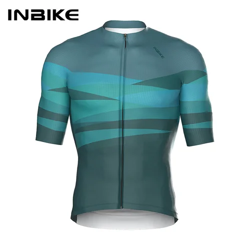 Imagen 1 del producto INBIKE-Camiseta de ciclismo para hombre, Top de manga corta, camiseta de bicicleta para primavera y verano, ropa deportiva para bicicleta de montaña