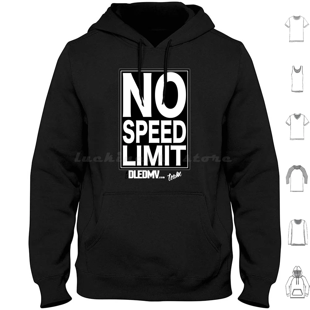 Dledmv-No Speed Limit Hoodie Cotton Long Sleeve Dledmv Stance Logo Car Racing Engine Motor Moteur Voiture Hellaflush Low