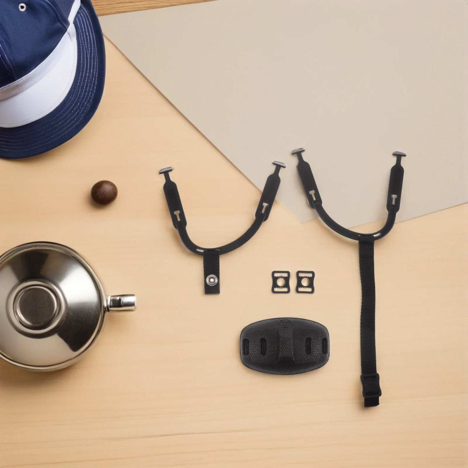 

1Set Ice Hockey Chin Strap Replacement Detachable Design Universal Compatibility with Adjustable Ear Hook for Sports