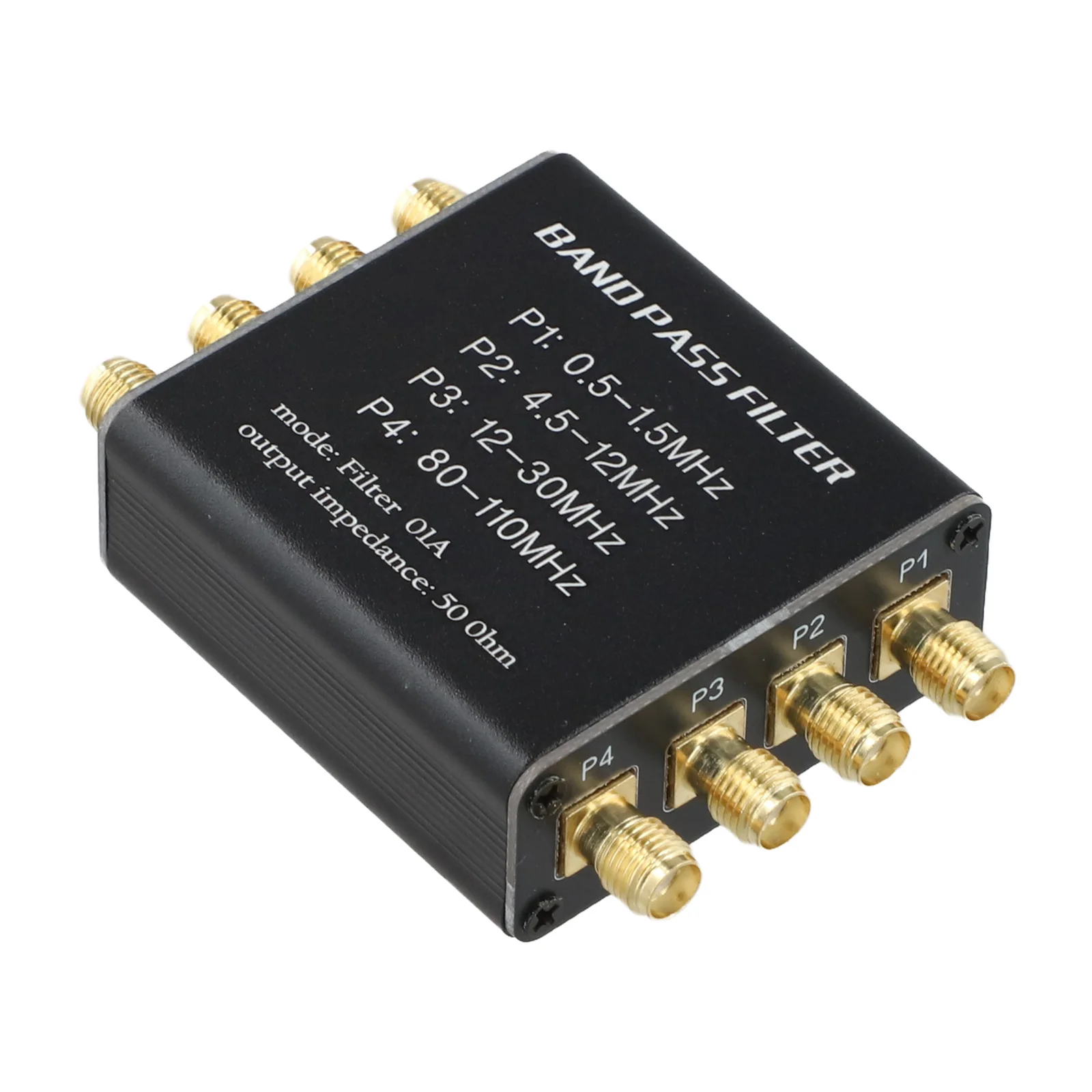 48.5x45x18mm 4-PASS Filters Aluminum Radio Accessory Aluminum Construction Anti-static Packaging FM Broadcast Filter