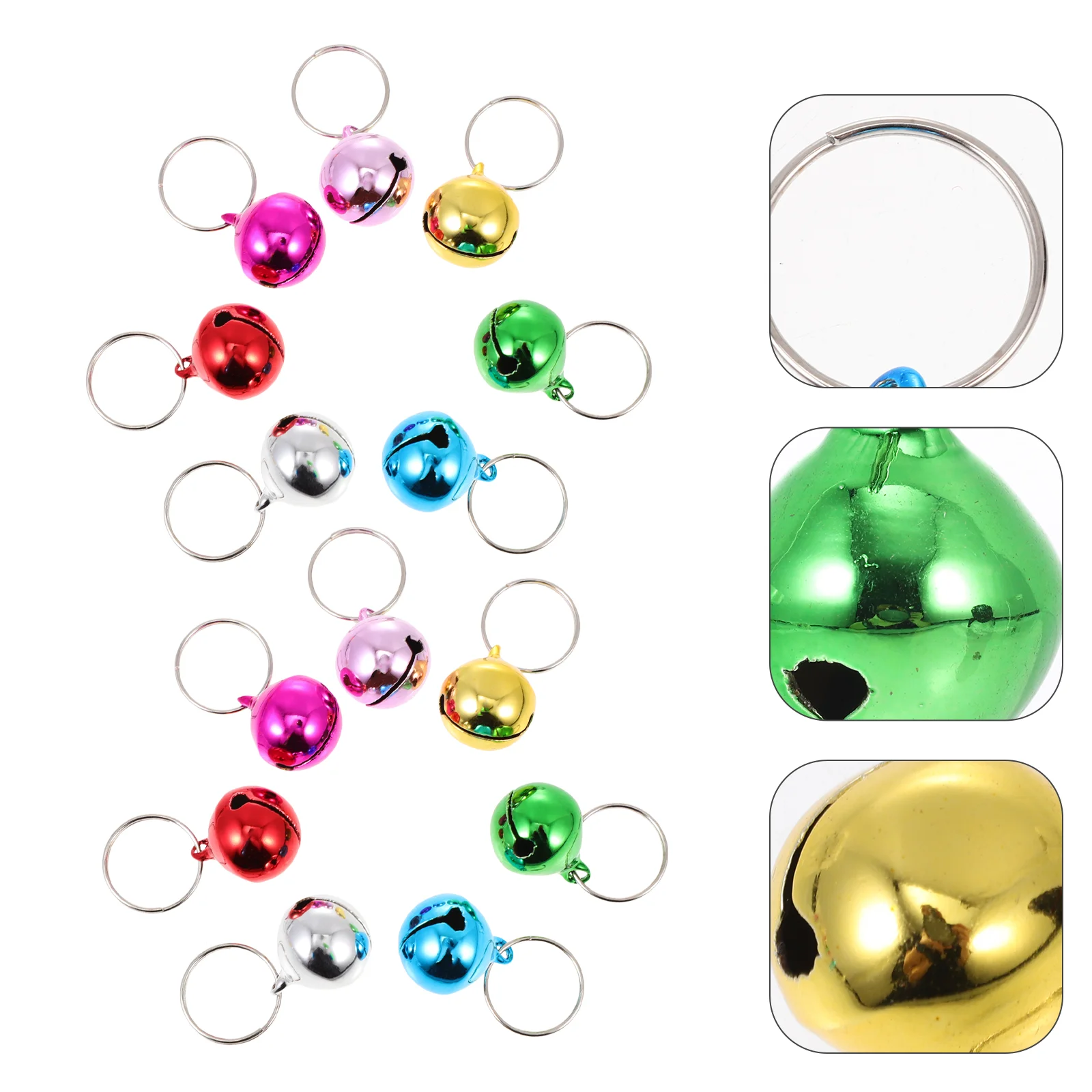 

24 Pcs Wired Doorbell Pet Accessories Replaceable Bells Dog Fashion Cat Supply Adorable Collar Colorful Travel