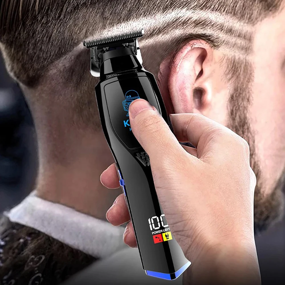 Kemei-cortadora de pelo profesional recargable para hombre máquina eléctrica inalámbrica para cortar el pelo y la barba 1556