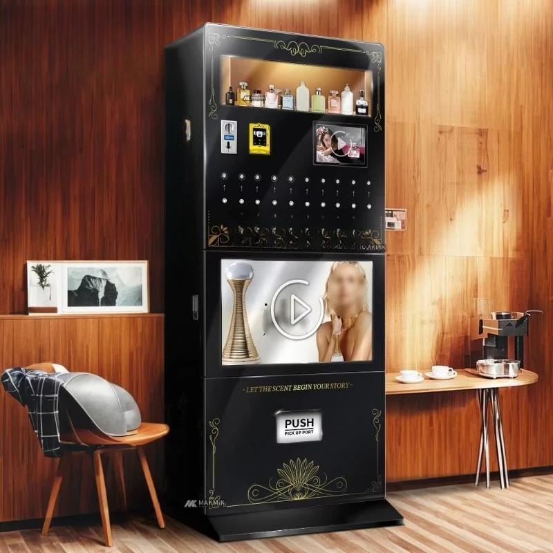 Customized Premium Fragrance Retail Kiosk with AI Smart Payment for High-End Department Stores Perfume Spraying and Samples