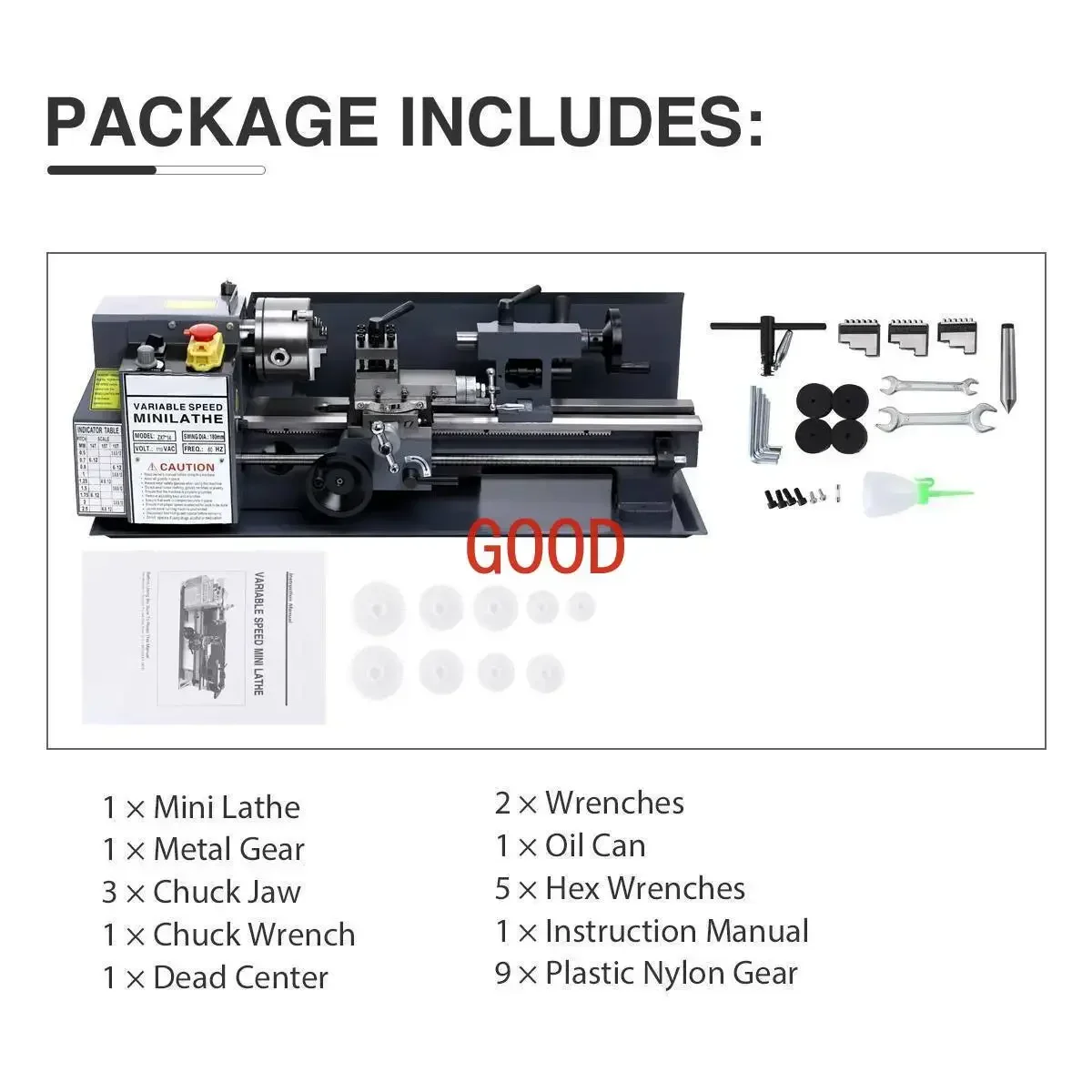 Cross-border e-commerce specializes in multi-functional small household lathes, metal woodworking machine tools