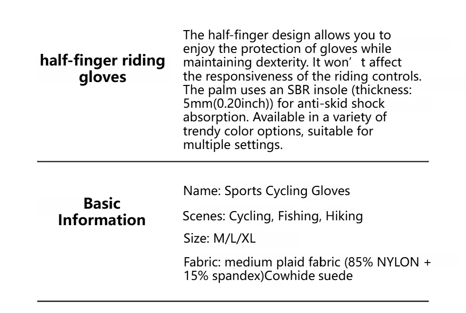 GTUBIKE Fahrradhandschuhe, stoßfeste Fahrradhandschuhe mit halben Fingern, atmungsaktive, stoßfeste kurze Fahrradhandschuhe, Sommerhandschuhe mit hoher Elastizität – Detail 4