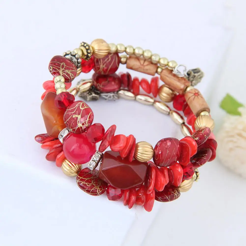 Women Bracelet Trendy Colorful Women Bracelet Lightweight Lady Bracelet  Good Workmanship Lady Bracelet for Dating