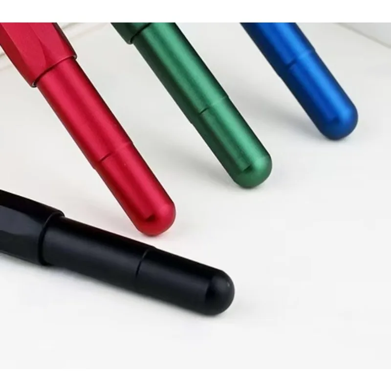 MAJOHN Alpha Ringan Aluminium Aloi Akun Tangan Ahli Perjalanan Pena Pendek Pena Saku Ultra Halus EF F Ujung Seni Kecil