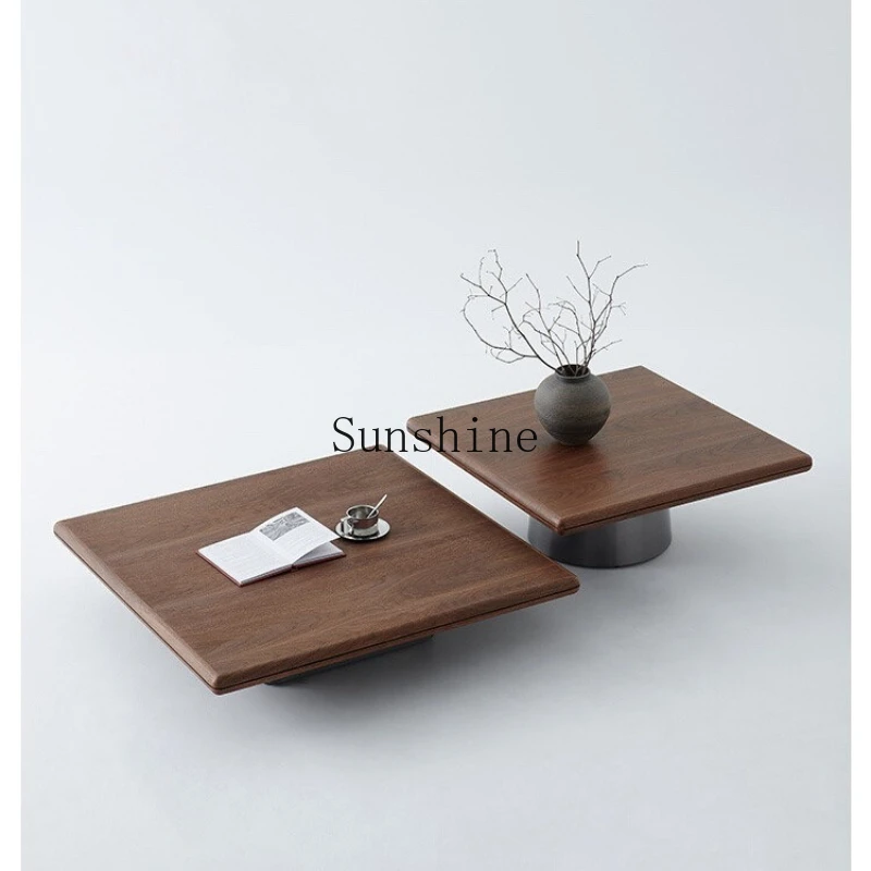 

Modern simple horizon coffee table light luxury living room household high and low tea table size combination