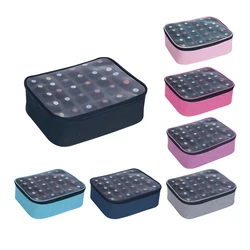 30 Bottles Large Capacity Nail Polish Storage Box - Portable Makeup Bag with Removable Divider Sponge, Holds 15ml/0.5fl oz Bottl