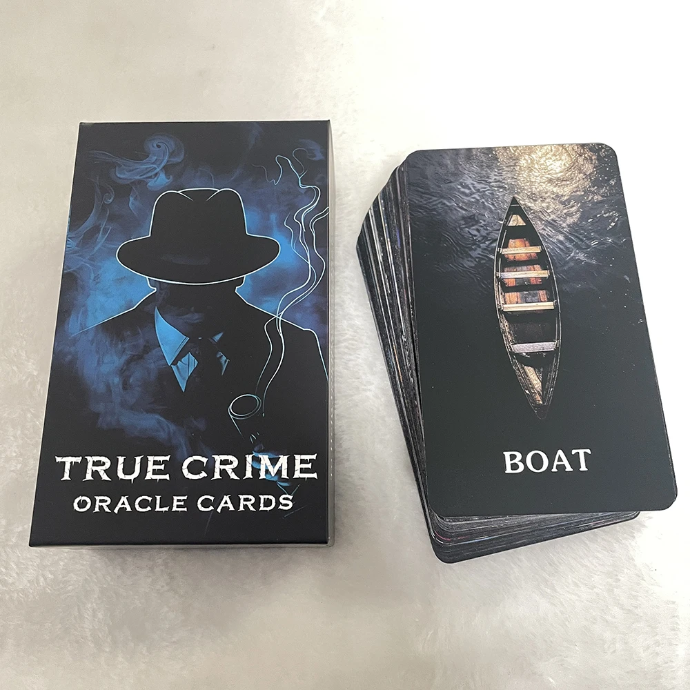 Tarot Cards for Beginners, True Crime Oracle Deck, 12x7cm 80-cards, Divination Taro in Box, Fortune Telling Toys