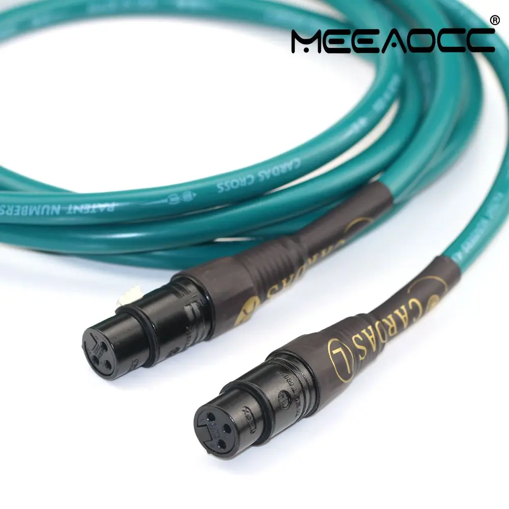 CARDAS Copper-Silver Mixed Braided Golden Ratio HiFi Audio Cable XLR Female/Male to RCA Balance cable RCA to RCA Signal cable