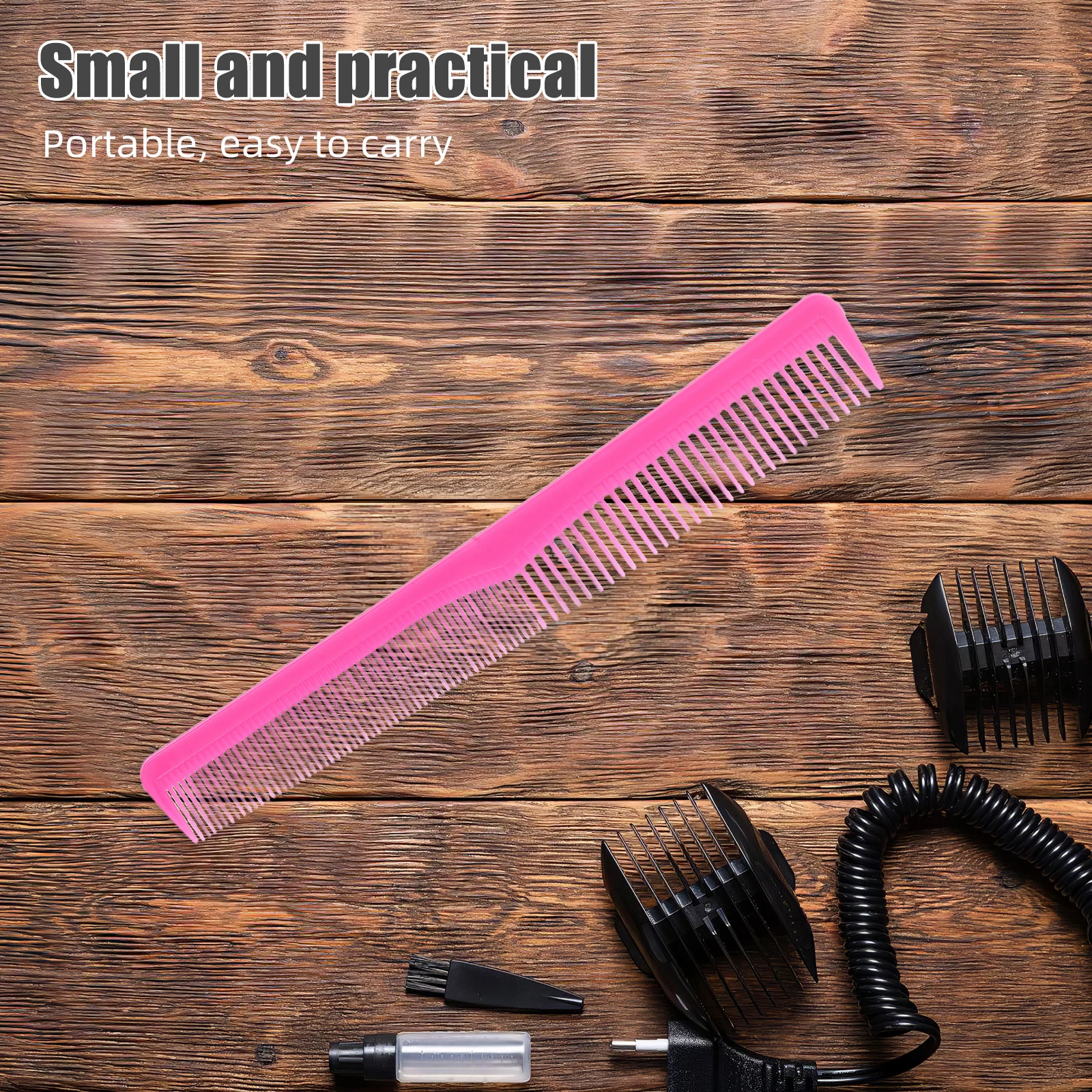 

5Pcs Anti-Static Plastic Hair Cutting Combs Hairdressing Double Side Tooth Combs Salon Tools Hair Comb Double Side Haircut Comb