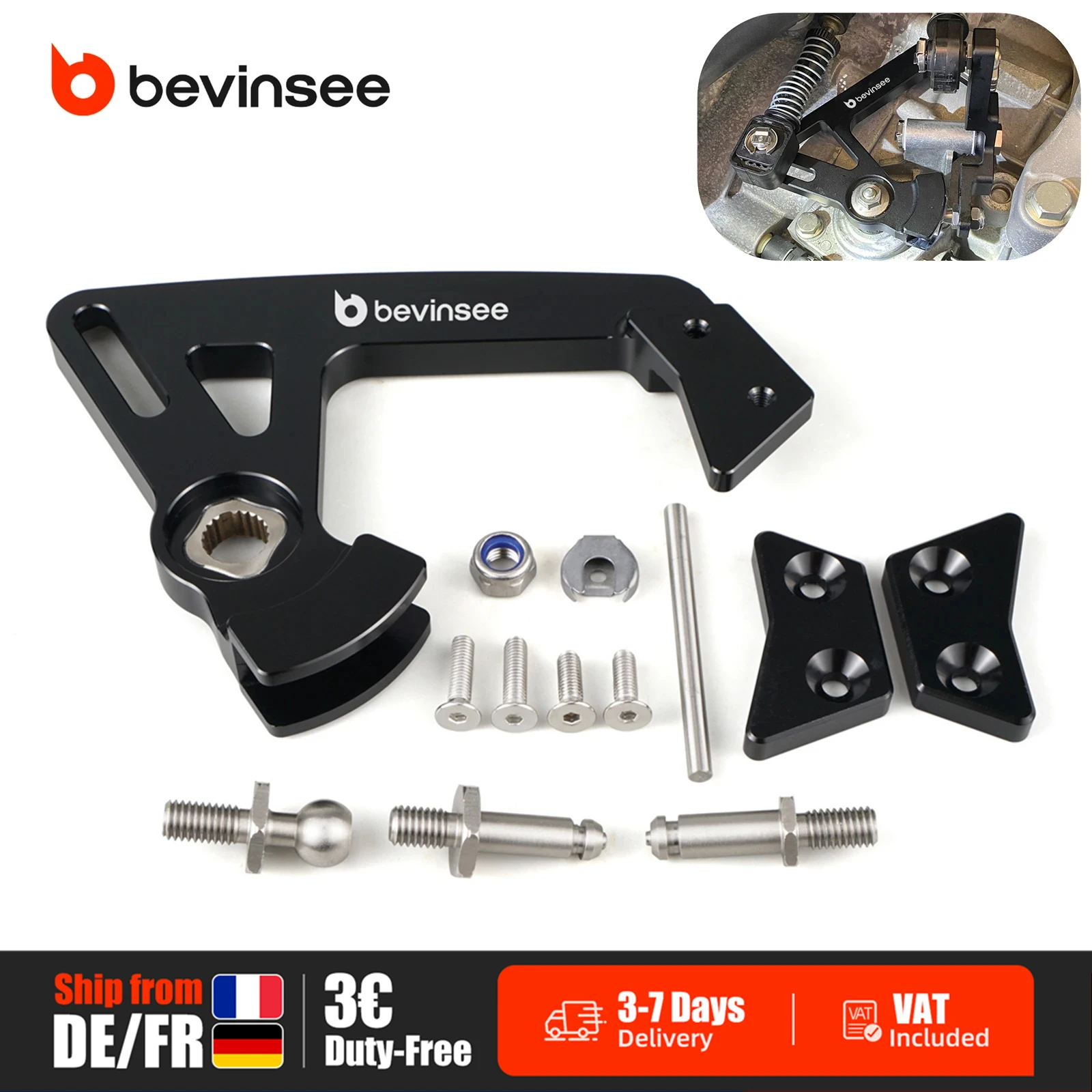 (Disponibile in magazzino nell'UE) Kit manuale a 6 marce con leva del cambio a braccio regolabile per VW Golf MK6 MK7 MK8 GTI/R, per Audi S3 A3 TT, per SEAT Leon 5F.