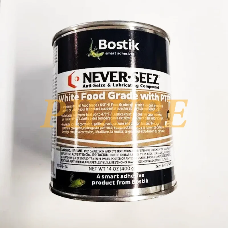 Bostik NEVER-SEEZ White Food Grade NSWT-14 Lubricant with PTFE for Safe and Reliable Equipment Protection Original Product