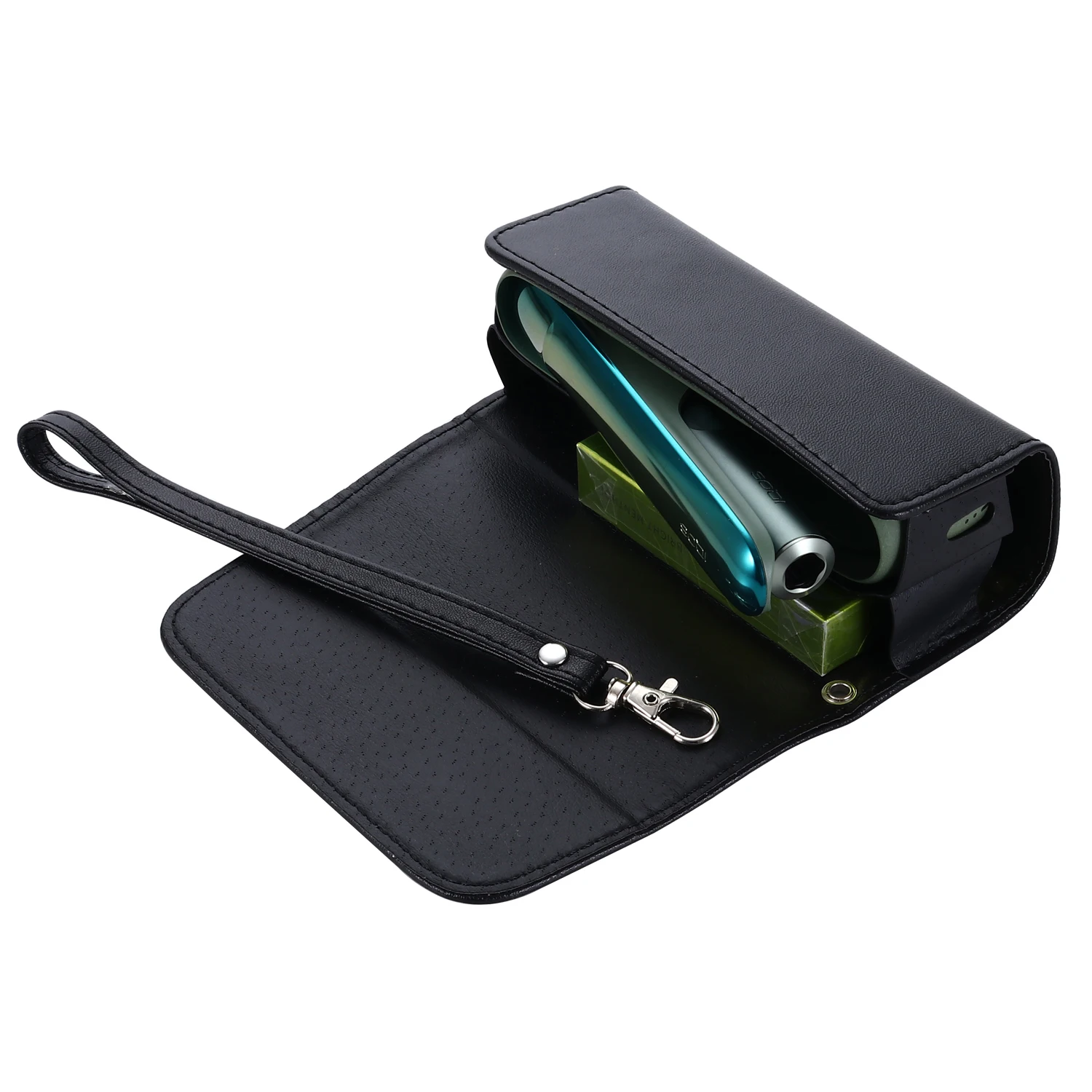 Fashion 6 Colors Flip Double Book Leather Cover for IQOS ILUMA Case Pouch Bag Holder Cover Wallet Case for ICOS Accessories