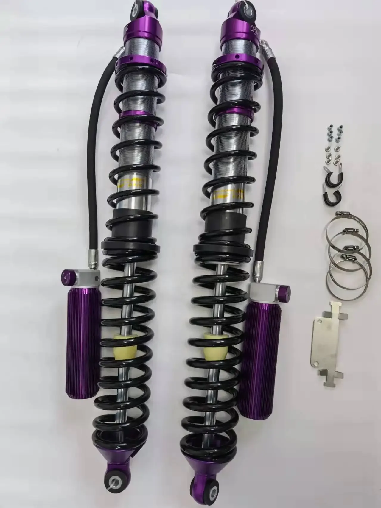 Off Road  Coilover Adjustable Shock Absorbers Lifting 14inch 22mm Piston Rod 2.5 Tube