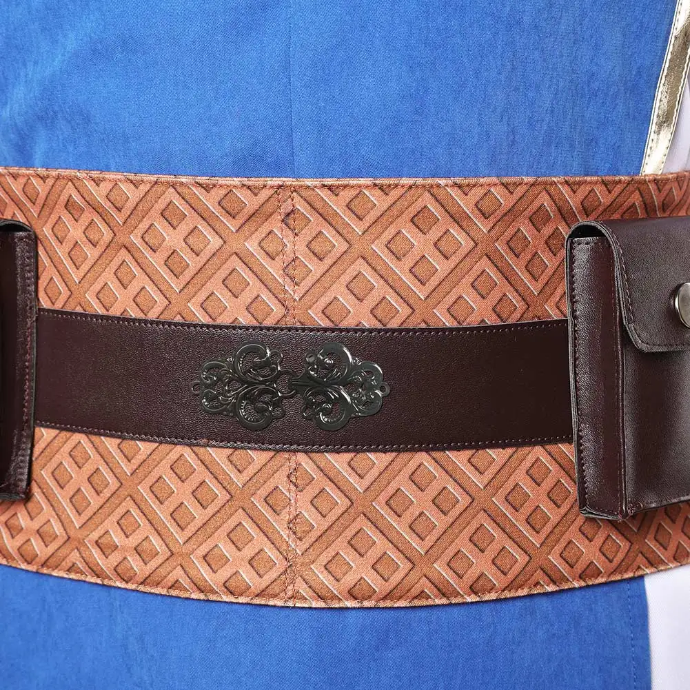 لعبة مورتال كومبات 2 ملابس لورد رايدن التأثيرية سراويل علوية للحفلات تمويه الرجال لعب الأدوار أزياء الهالوين كرنفال الزي