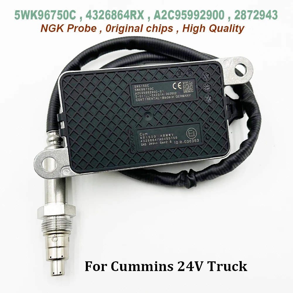 High Quality Chips 5WK96750C 4326864 Nox Sensor For NGK Probe A2C95992900 Nitrogen Oxygen 2872943 1710806 for C-ummins 24V Truck