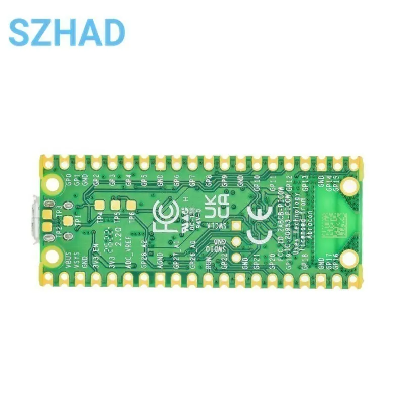 Raspberry Pi Pico or Pico W With Wireless WiFi Module Dual-Core ARM Cortex MO+RP2040 Microcontroller Development Board