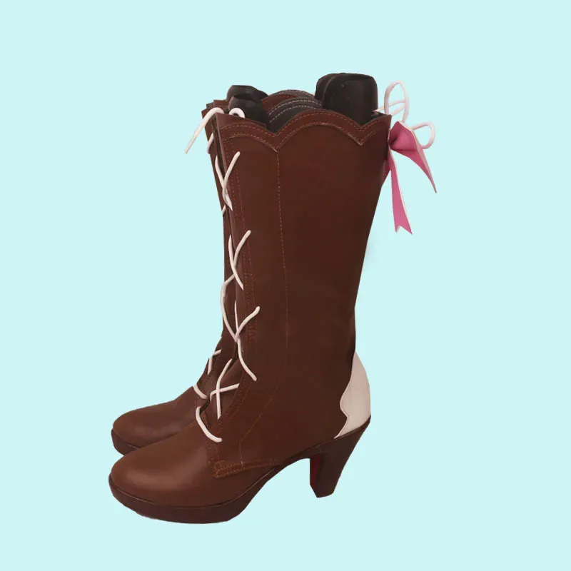 

AAA 2025 Game Genshin Impact Kamisato Cosplay Shoes Springbloom Missive Ayaka Leather Boots Carnival Party Halloween Rolep