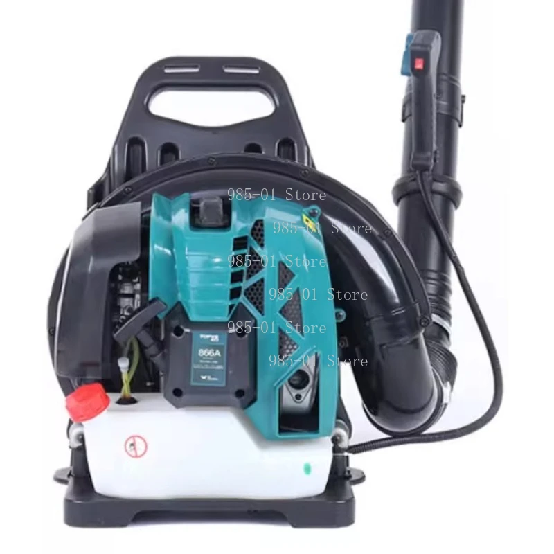 Two Stroke Backpack Leaf Blower High Power for Leaf Vacuuming Snow Blowing Road Debris Forest Cleaning