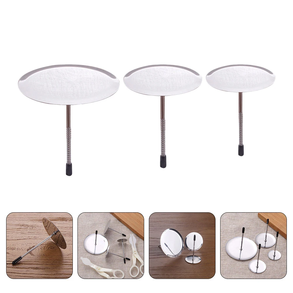 

3Pcs Cake Flower Nail Silver Mounting Nails DIY Baking Decoration Reusable Washable Non rusting Corrosion resistant Lightweight