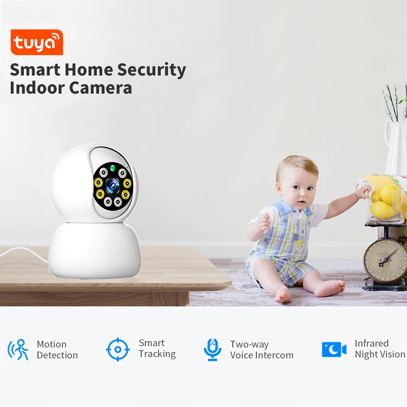YS 3MP IP Camera Tuya Smart Mini WiFi Indoor Wireless Security Home CCTV Surveillance Camera 2MP With Auto Tracking