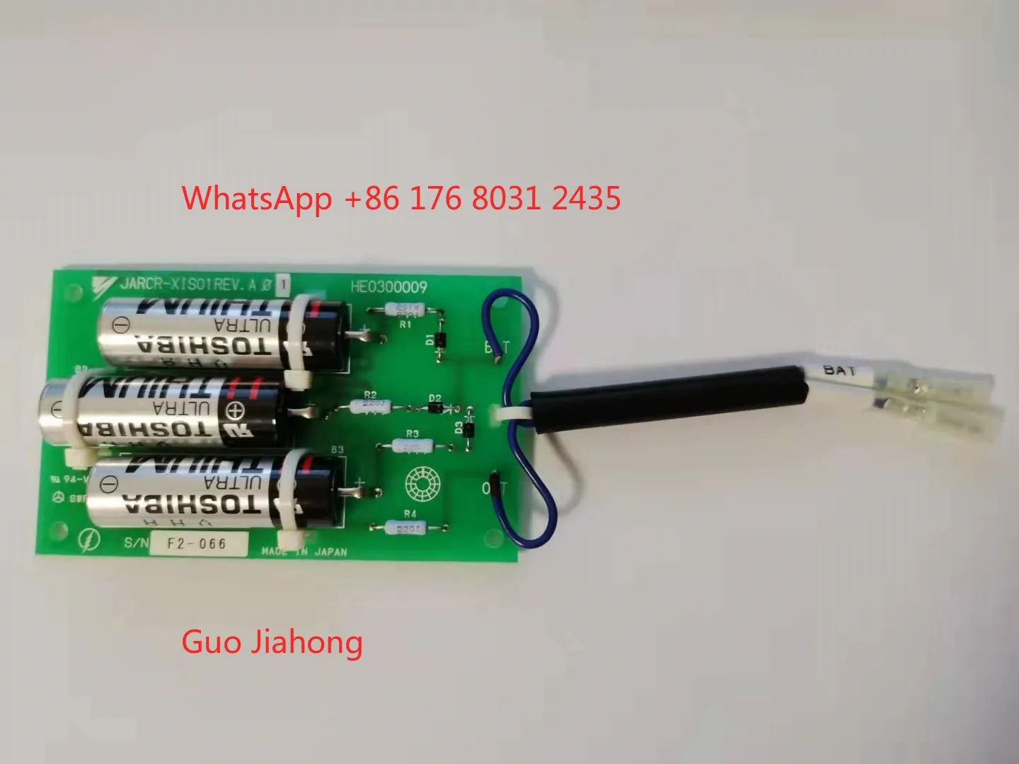 

New battery board JARCR-XIS01REV. A φ 1HE0300009 ER6V 3.6V battery strip board