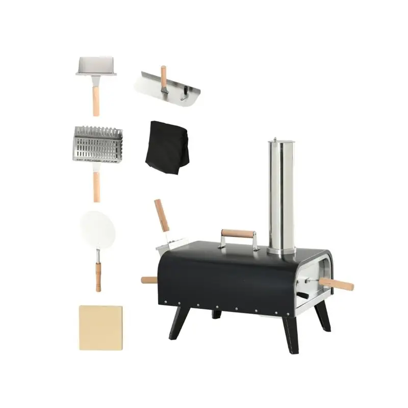 

Wood Fired Pizza Oven for Outdoor Cooking, Portable Pizza Maker with Easy Setup, Perfect for Parties and Gatherings, Ideal for