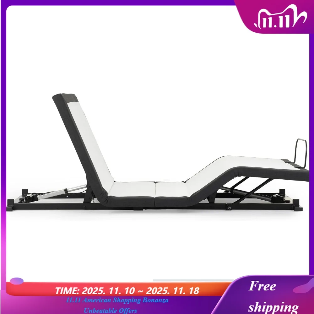 z4 Adjustable Bed Frame for Storage Beds with Massage Anti-Snore, Zero G, USB Charging Station, Wireless Remote