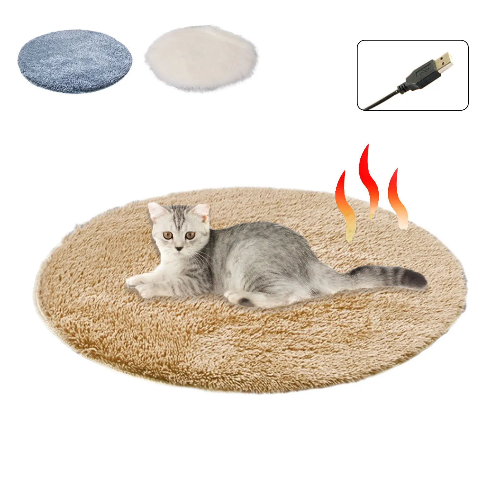 USB Heating Pad Pets Warm Blanket Winter Heat Bed Cat Dog Heating Pad Electric Winter Warm Carpet Animals Pet Heater Mat Carpet