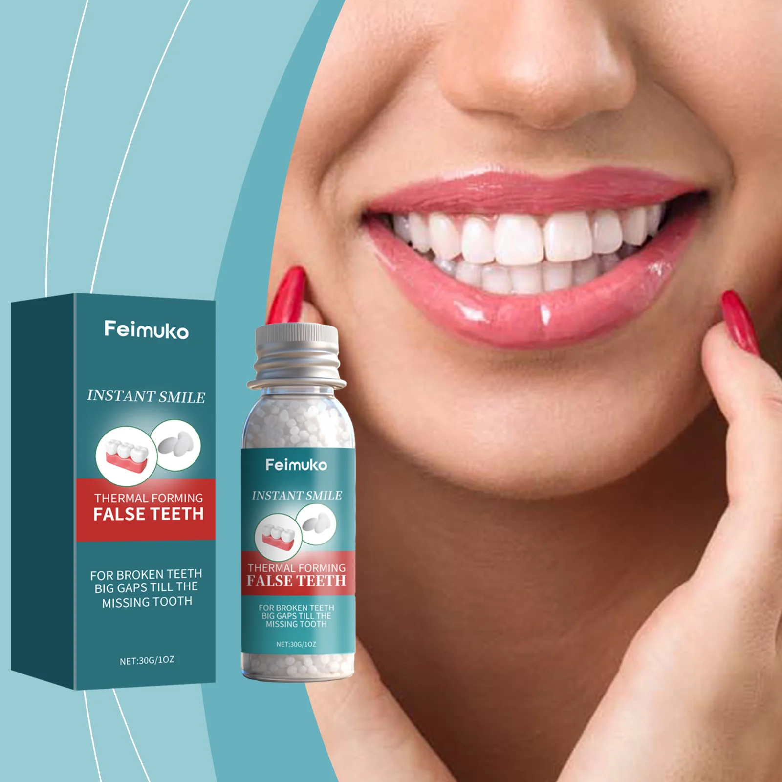 Temporary Tooth Repair Glue Filling Missing Broken Teeth Resin Material False Teeth Solid Glue Denture Care Tools
