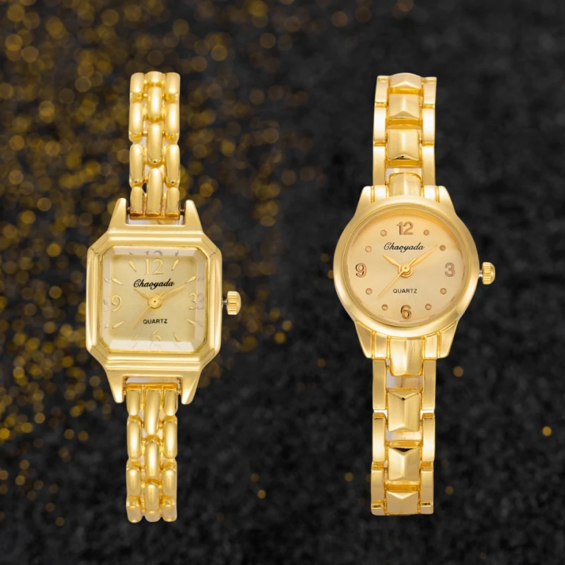 New Fashion Women Watches Set Luxury Gold Women's Quartz Bracelet Wristwatch Elegant Ladies Watch Female Clock Gift Reloj Mujer