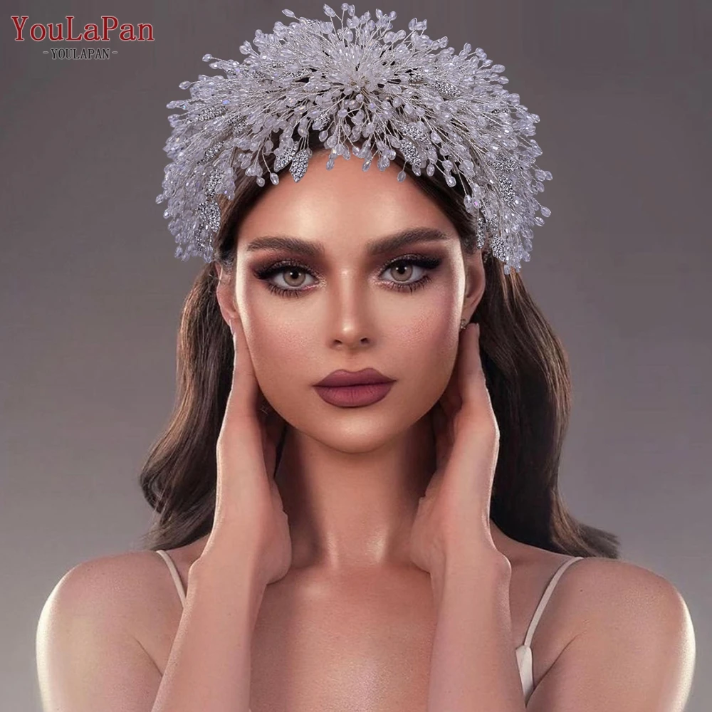 YouLasaupoudrer-Couronne de Patients en Clip de Luxe, en Alliage, Bandeau de Sauna de Mariée, Coiffure de Mariage, Accessoires de Cheveux, Bijoux de Banquet, user ins 397