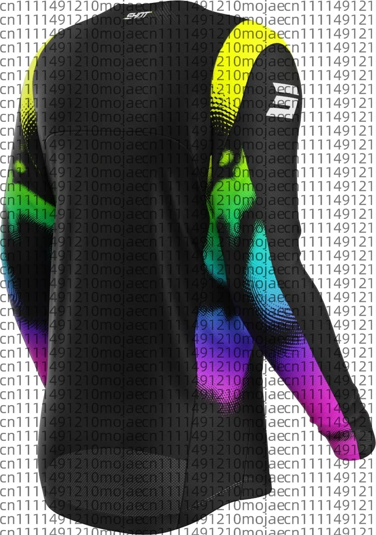 2026 Cycling Clothes Breathable Quick Drying Mountain Bike Off Road Motorcycle Long Sleeved Men Women Loose Black T-shirt
