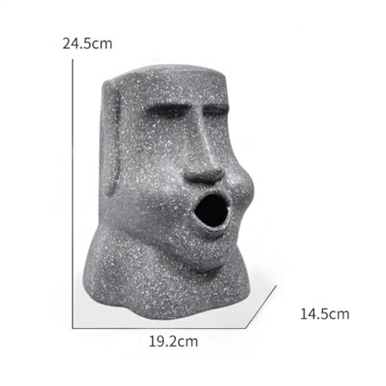 Tissue Box Holder, Moai Sculpture 3D Stone Statue Figure for Living Room