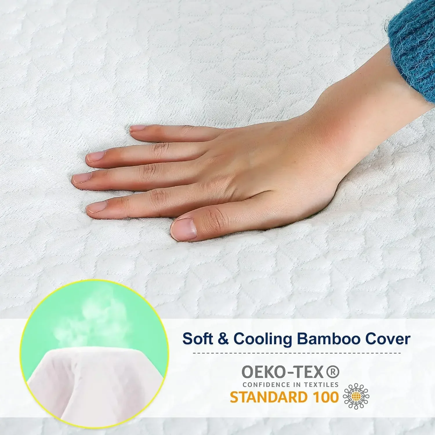 2026 2 Inch   Memory Foam Mattress Topper with Zippered Bamboo Cover