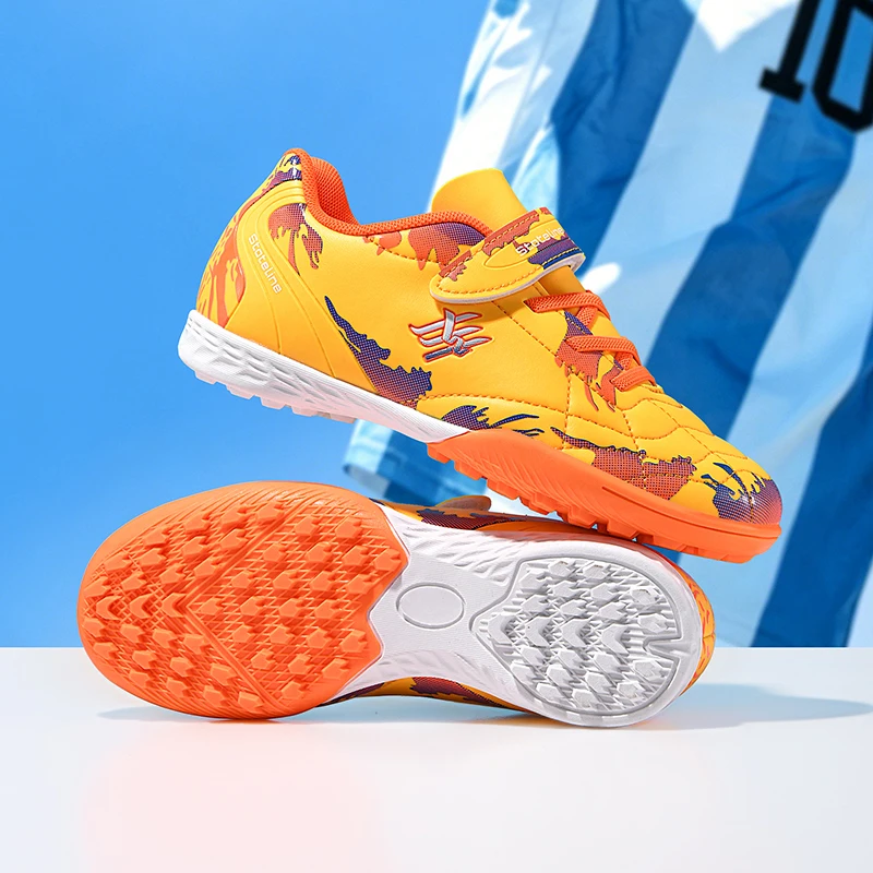 

New Kid Match Boys Football Boots Non-Slip Sneakers Sports Shoes Soccer Shoes Outdoor Professional Match Comfortable Unisex